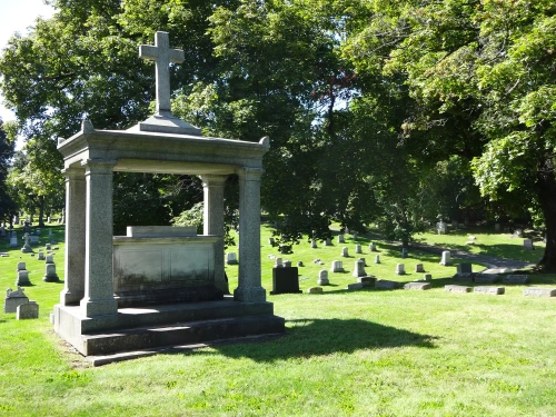 Cemetery view at Meeting Creek